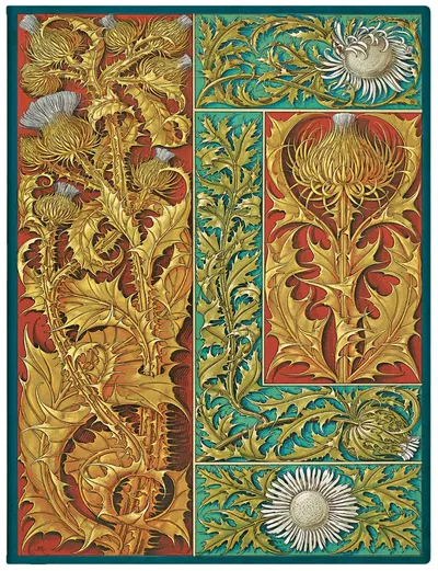 Carnețel Paperblanks Wild Thistle - 18 х 23 cm, 88 de coli