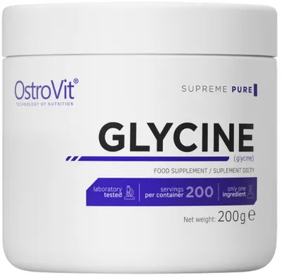 Glycine Powder, fără gust, 200 g, OstroVit