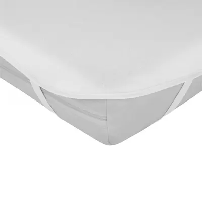 Protectie impermeabila pentru saltea 120x60 cm Akuku Alb,strat exterior din bumbac moale