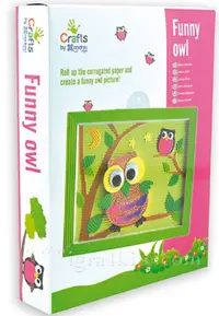 Tablou din carton, cu bufnita, Andreu Toys