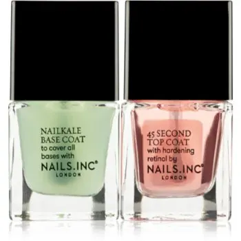 Nails Inc. Treatment Number Ones lac de unghii de baza si superioara mini