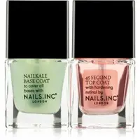 Nails Inc. Treatment Number Ones lac de unghii de baza si superioara mini