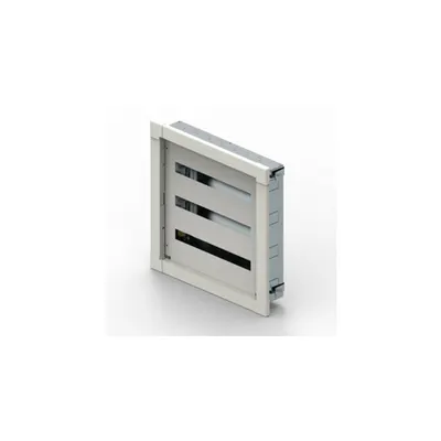 Tablou metalic modular XL³ S 160 montaj incastrat 24-module pe rand cu fixing lugs - RAL 9003 - 3 randuri - 72 module - 662x667x138 mm