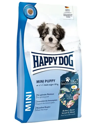HAPPY DOG Fit & Vital Mini Puppy hrană uscată căței rase mici 4 kg