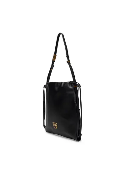Geanta dama Black Z99Q Slouchy Classic - piele naturala - neagra