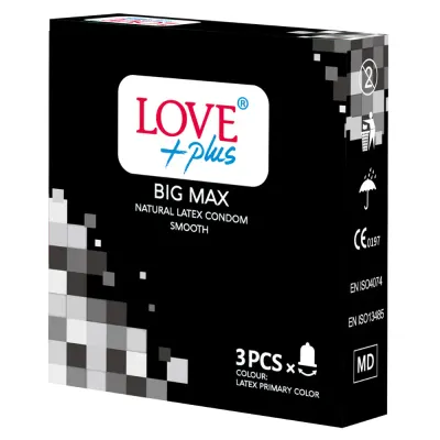 Love Plus prezervative 3 buc Big Max