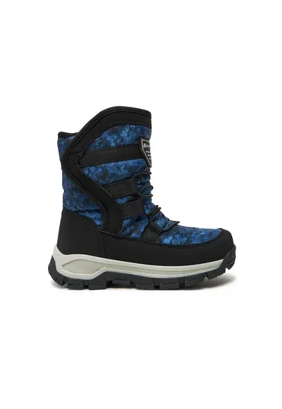 Cizme copii - 60640 - Textil - Albastru - Negru