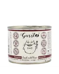 Gussto Cat Fresh Wild Boar Carne Proaspătă de Mistreţ 200 G
