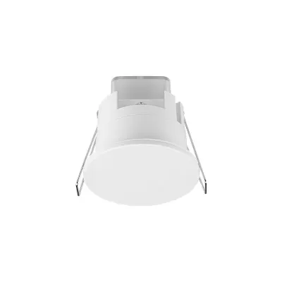 Senzor de miscare, incastrat in tavan, IP54, detectie 1-8m, radar CW 24GHz, raza 360 grade, 76 x 66.2 mm, alb