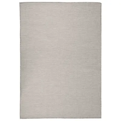 vidaXL Covor de exterior, gri deschis, 160x230 cm, țesătură plată