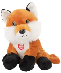 Jucărie de pluș Amek Toys - Fox, cu sunet, 19 cm