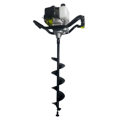 Motoburghiu pentru pamant MESTERINO TOOLS NT-GD520A + burghiu de 150 mm, motor in 2 timpi, 52cc, 2.3 CP, turatie maxima 10000 RPM
