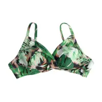 Sutien de baie cu imprimeu floral si animal print
