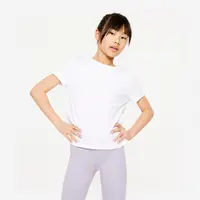 Tricou bumbac Educație fizică Alb Fete