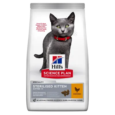 Hills Sp Feline Kitten Sterilised Chk 300 G