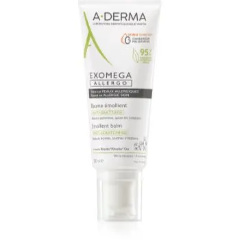A-Derma Exomega Control Allergo cremă hidratantă pentru întărirea barierei de apărare a epidermei sensibile și atopice