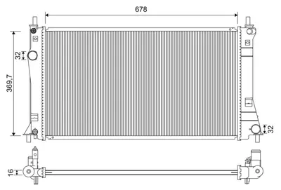 Radiator motor potrivit MAZDA 5 1.8 2.0
