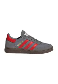 Pantofi sport low-cut cu insertii din piele intoarsa Spezial - Rosu vermillion/Gri inchis
