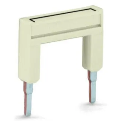 Push-in type jumper bar; insulated; from 1 to 5; Nominal current 25 A; light gray