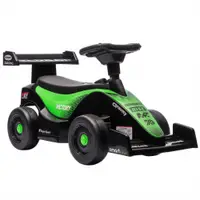AIYAPLAY Mașină porteur F1 pentru copii, vehicul de împins cu volan muzical, roți silențioase și compartiment de depozitare, 18-36 luni, verde | Aosom Romania