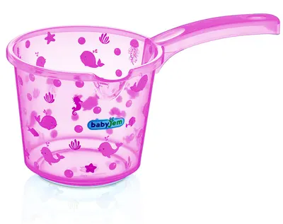 BabyJem Rinse Can - roz, cifre, 1.25 L