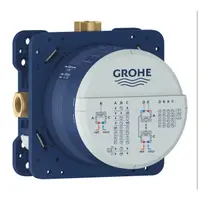 Unitate instalare incastrat Grohe Rapido SmartBox 35600000, 1/2 inch, 3 iesiri, 2 intrari, alama