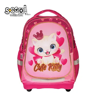 Ghiozdan anatomic, Cute Kitty, 38x39x19.5 cm, S-Cool