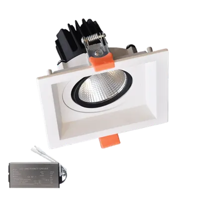 Spot Led Patrat 30w 230v 3000k Wh+emergency Kit