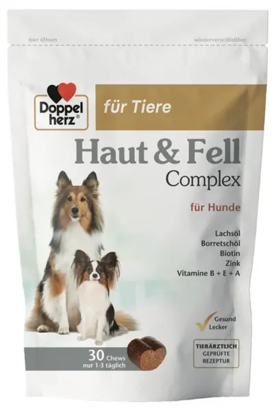 Doppelherz Haut & Fell Complex pentru piele și blană pentru câini, 30 tablete
