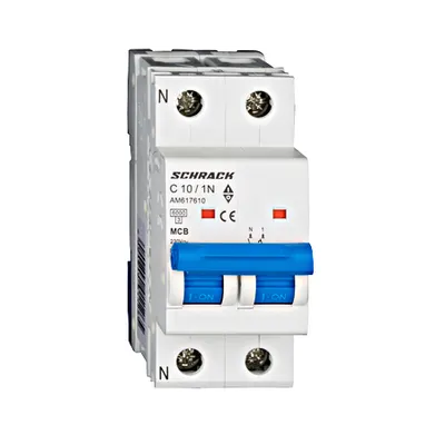 Intreruptor automat modular MCB, AMPARO 6kA, C 10A, 1P+N