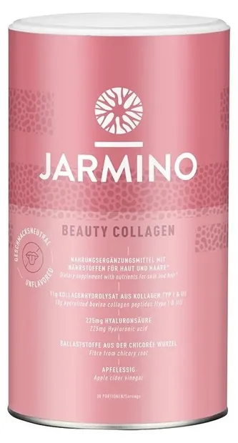 Colagen de vită + Acid hialuronic, vitamina C și biotină, 450 g, Jarmino