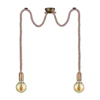 Lustră alămie ø 12 cm Rope – Trio
