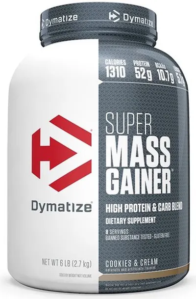 Super Mass Gainer, fursecuri și cremă, 2.7 kg, Dymatize