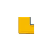 Placa ornament 2 module centrale Vimar(Eikon) Glass yellow ice