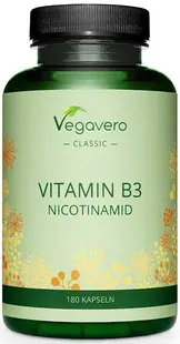 Vitamin B3 Nicotinamid, 180 capsule, Vegavero