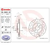 Disc frana BREMBO 09.5802.2X