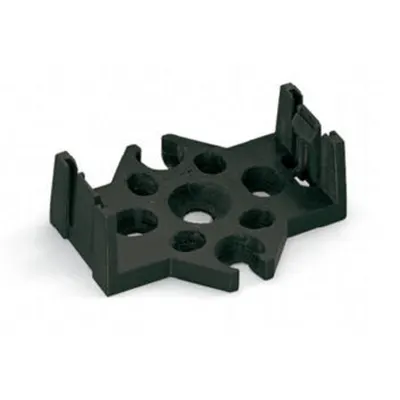 Mounting plate; 5-pole; for distribution connectors; Plastic; white