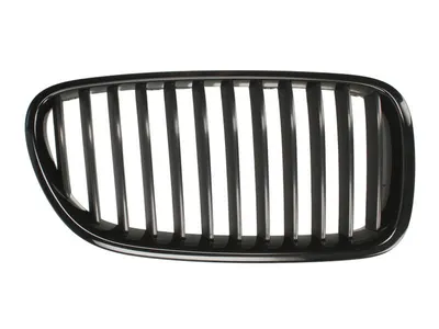 Grila radiator Dreapta potrivit BMW 5 (F10), 5 (F11) 2.0-4.4 2009-2017 dupa 2009 - (negru/negru lucios)