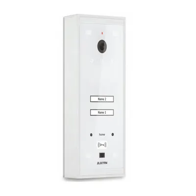 Videointerfon de exterior Electra VPM.02S03.ELWH4, RFID, 2 familii, aparent, 4 fire
