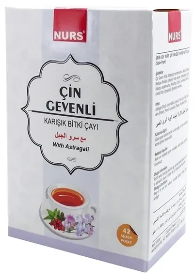 Ceai din plante cu astragal chinezesc, 42 plicuri, Nurs Lokman Hekim