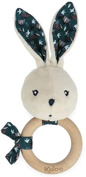 Zornăitoare pentru bebeluși cu inel Kaloo - Bunny Nature