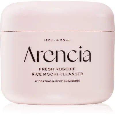 Arencia Fresh Rosehip Rice Mochi Cleanser lapte de curatare hidratant si hranitor pentru luminozitate si hidratare 120 g