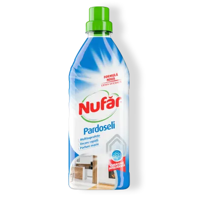 Nufăr Soluție Pardoseli, Curăță Gresia, Parchetul, Marmura, Fără Clătire, Parfum Marin, 750 Ml