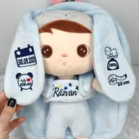 Ghiozdan personalizat Iepuras cu Papusica Detasabila