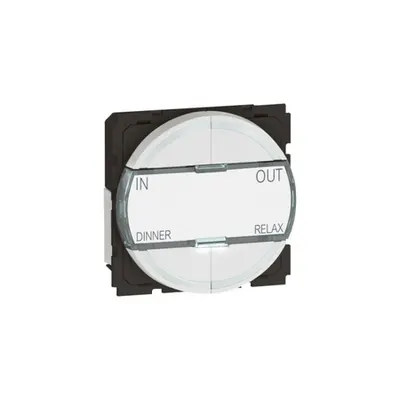 KNX control mechanism Arteor - versiune rotunda - alb