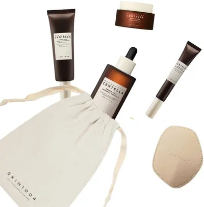 Skin 1004 Madagascar Centella Probio-Cica Set, 4 piese + Oglindă și geantă