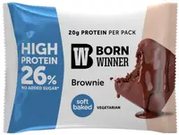 Protein Brownie, prăjitură brownie, 75 g, Born Winner