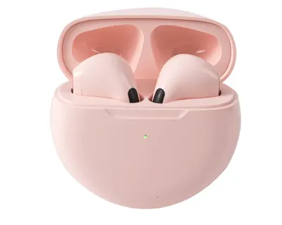 Casti wirelesss sport PRO6 Bluetooth 5.0 2.4Ghz 15m 250mAh Roz