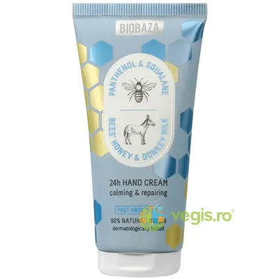 Crema de Maini Calmanta si Reparatoare cu Lapte de Magarita 24h Bees & Donkey 50ml