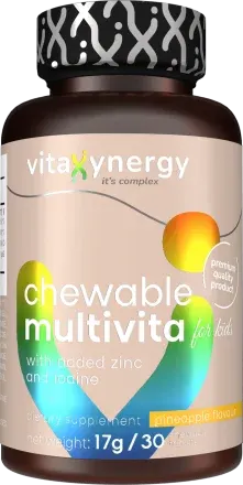 Multivitamine masticabile pentru copii, 30 tablete, Vitaxynergy